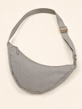 JULY Everyday Crescent Crossbody Bag Natural Cotton Canvas